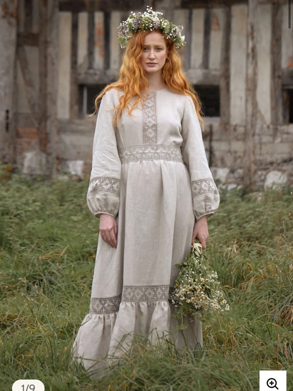 Misha Ceremony Linen Dress by Voriagh